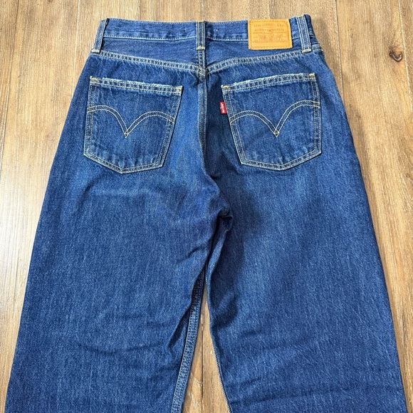Levi’s Dad Jean - Dark Blue 25 Wide Baggy Slouchy Relaxed - Picture 10 of 13